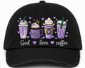 God, Love, Coffee (Purple)